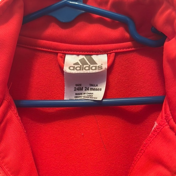 Adidas Red Track Jacket - Picture 2 of 4
